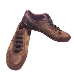 Tommy Bahama Journeys End  Leather Men Loafers Brown Low Top Size 9.5